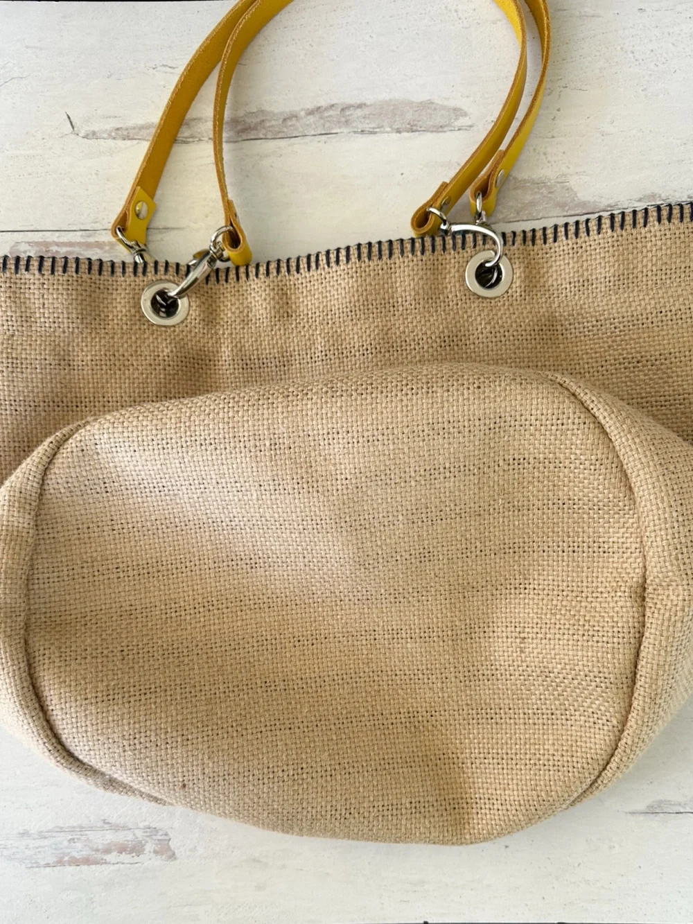 Saint James • “Amaryllis” Jute Tote Bag